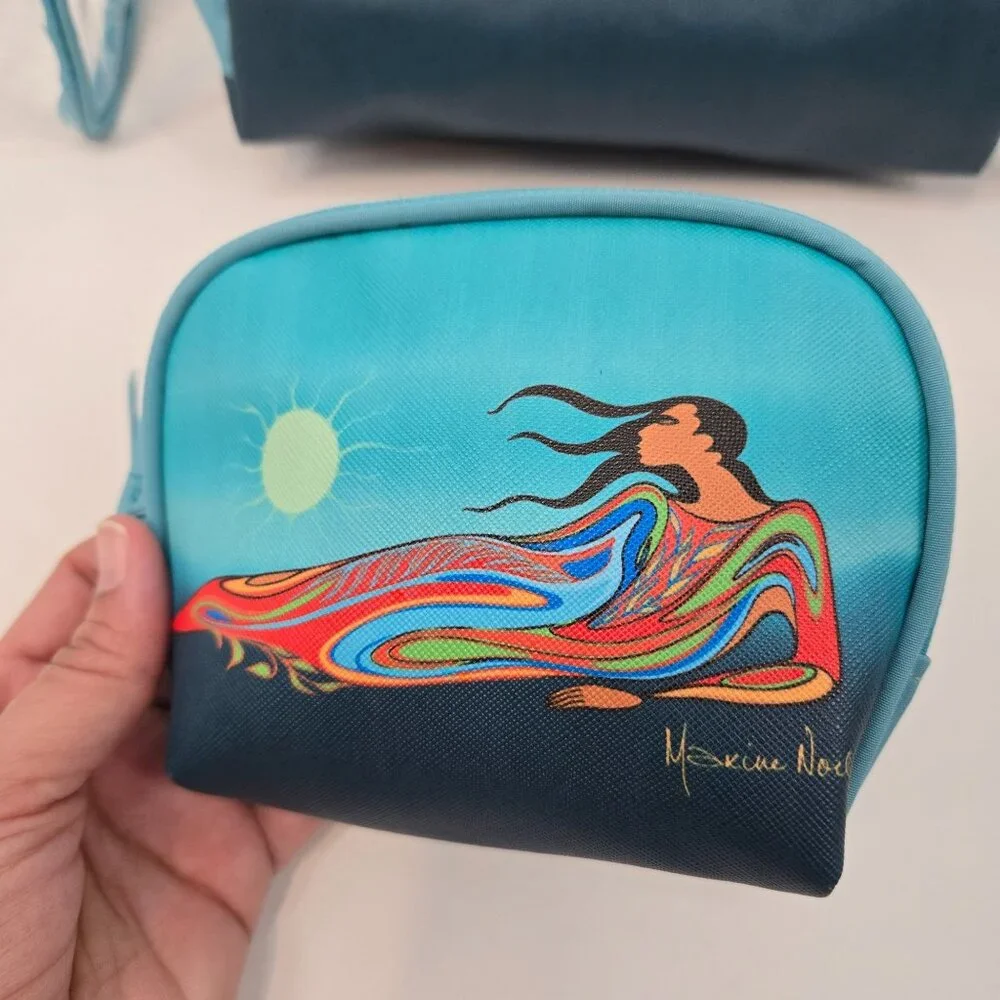 Oscardo Mother Earth Cosmetic Bags 3 Piece Set First Nations Artist Maxine Noel